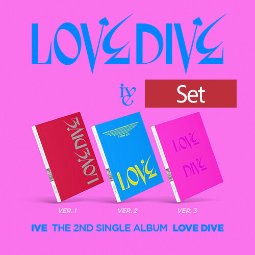 [중고] [SET] IVE(아이브) - 싱글 2집 LOVE DIVE [1+2+3 Ver.]