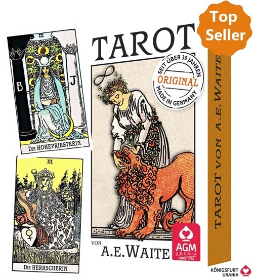 Premium Tarot von A.E. Waite, Tarotkarten (Pocket) (Cards)