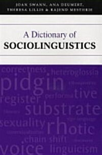 A Dictionary of Sociolinguistics (Paperback)