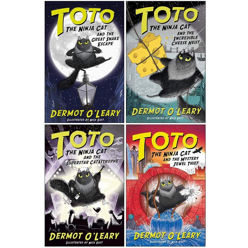 The Toto the Ninja Cat Series 4 Books Collection Set (Paperback 4권)