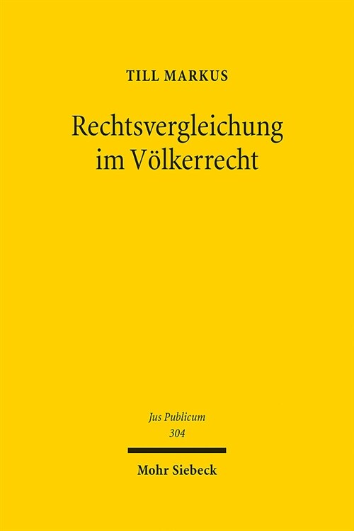 Rechtsvergleichung Im Volkerrecht (Hardcover)