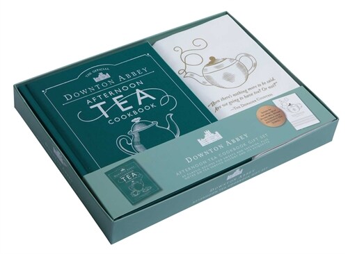 The Official Downton Abbey Afternoon Tea Cookbook Gift Set [Book ] Tea Towel] (Paperback)