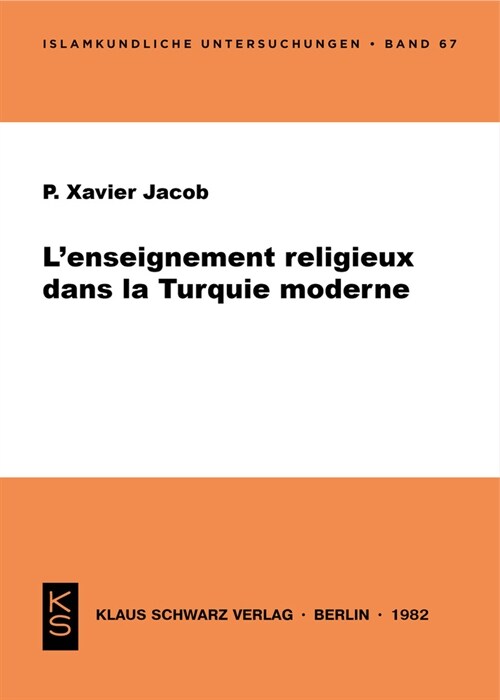 L Enseignement Religieux Dans La Turquie Moderne (Paperback)