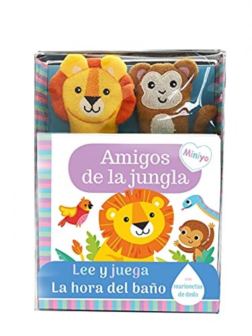 LIBRO BANO AMIGOS DE JUNGLA LEE Y JUEGA