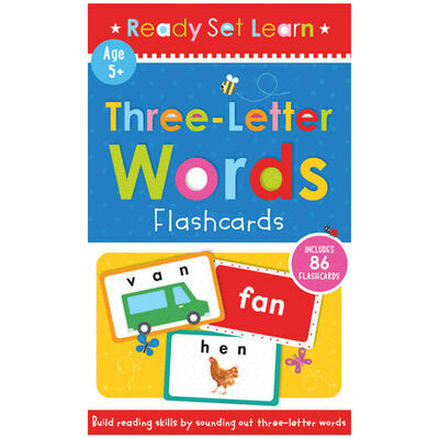 Three Letter Words : Ready Set Learn Flashcards (86 cards) (Box Set)