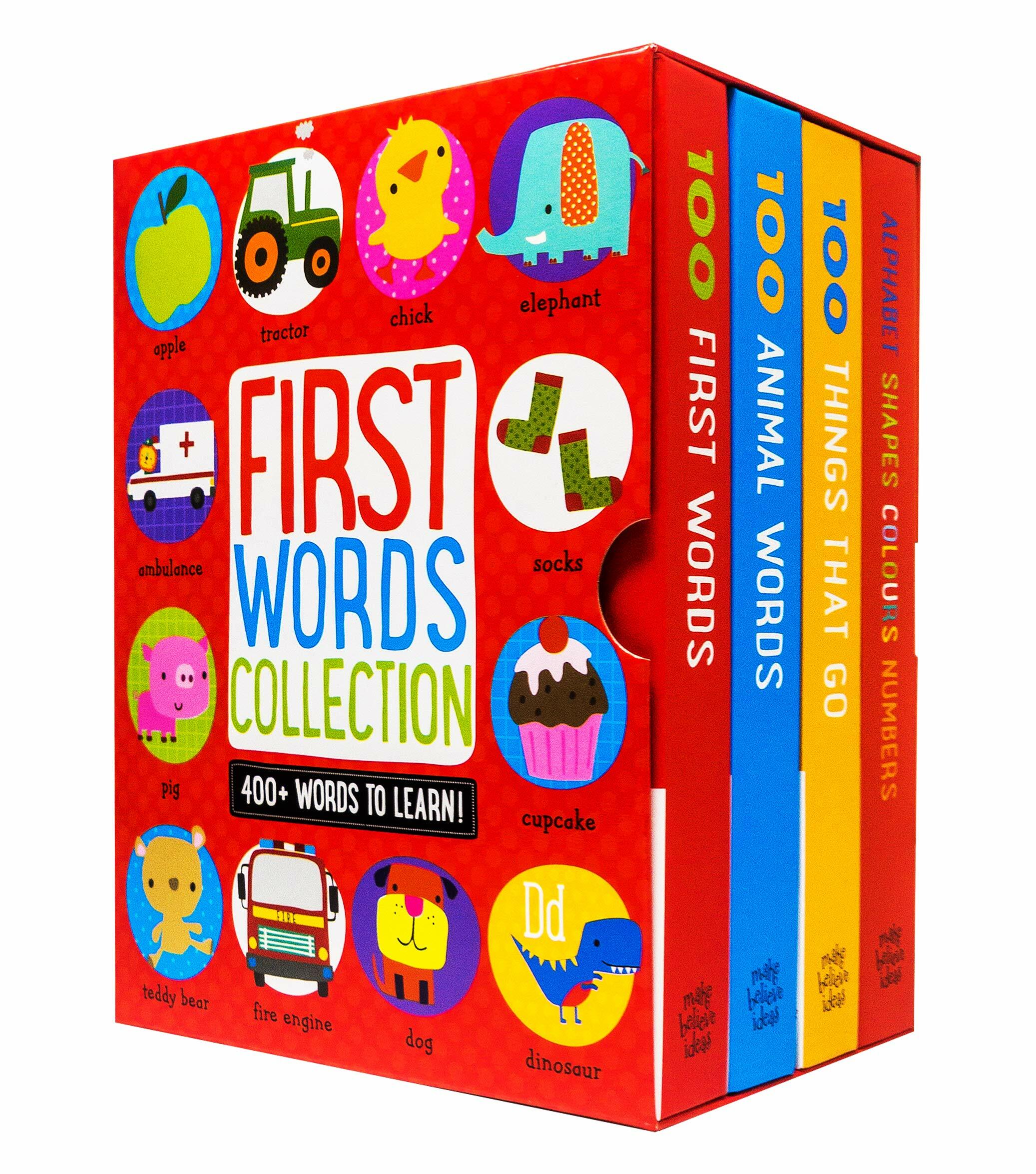 First Words Collection 4 Children Baby Kids Books Box Set (Board Book 4권)