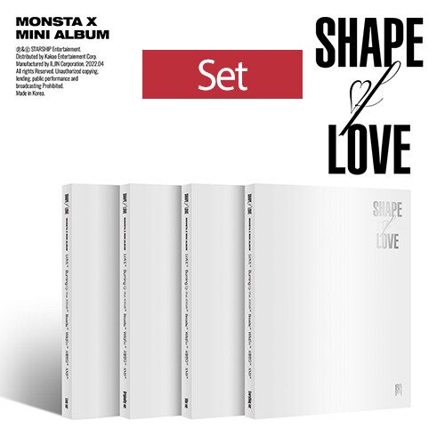 [중고] [SET] 몬스타엑스 - 미니 11집 SHAPE of LOVE [Love+Originality+Vibe+Everything Ver.]