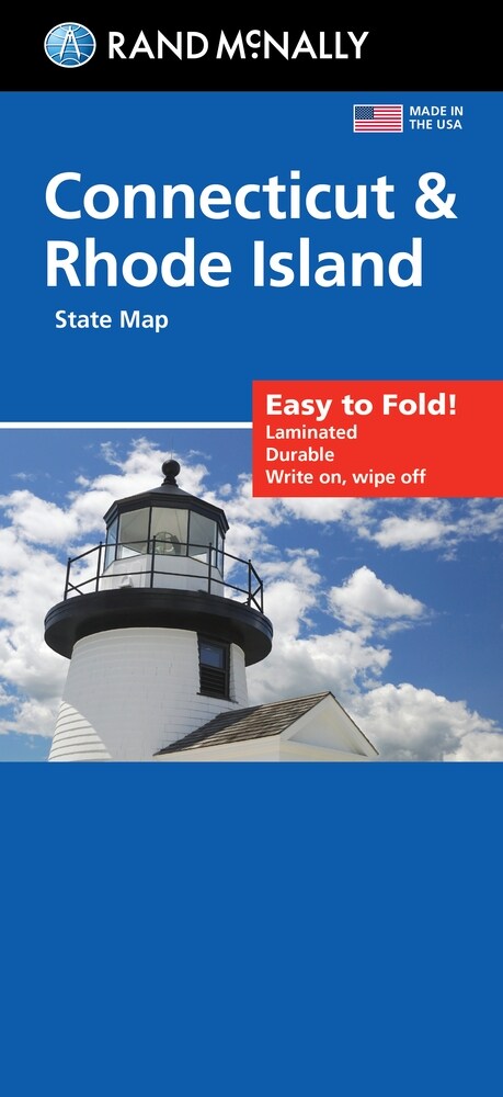 Rand McNally Easy to Fold: Connecticut/Rhode Island Laminated Map (Folded)