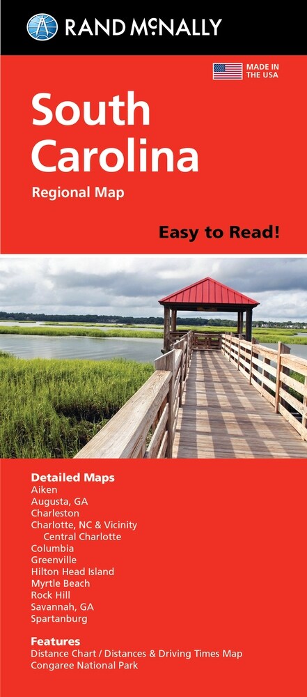 Rand McNally Easy to Read Folded Map: South Carolina State Map (Folded)