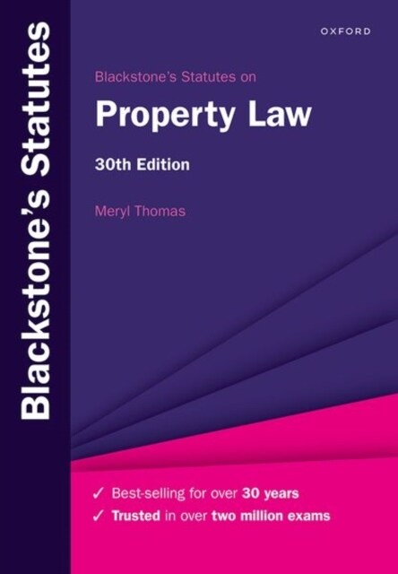 Blackstones Statutes on Property Law (Paperback, 30 Revised edition)