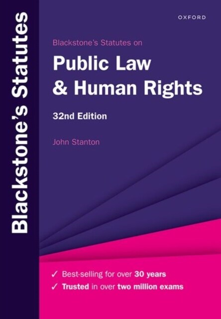 Blackstones Statutes on Public Law & Human Rights (Paperback, 32 Revised edition)