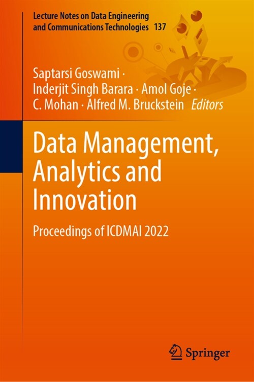 Data Management, Analytics and Innovation: Proceedings of Icdmai 2022 (Hardcover, 2023)