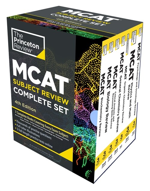 Princeton Review MCAT Subject Review Complete Box Set, 4th Edition: 7 Complete Books + 3 Online Practice Tests (Paperback, 4)
