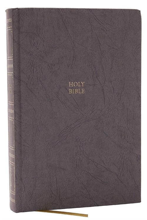 KJV Holy Bible: Paragraph-Style Large Print Thinline with 43,000 Cross References, Gray Hardcover, Red Letter, Comfort Print: King James Version (Hardcover)