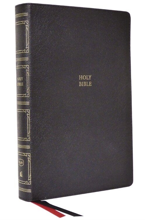 KJV Holy Bible: Paragraph-Style Large Print Thinline with 43,000 Cross References, Black Genuine Leather, Red Letter, Comfort Print (Thumb Indexed): K (Leather)