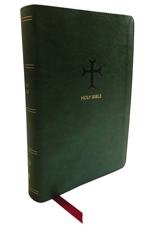 Nkjv, End-Of-Verse Reference Bible, Personal Size Large Print, Leathersoft, Green, Red Letter, Comfort Print: Holy Bible, New King James Version (Imitation Leather)