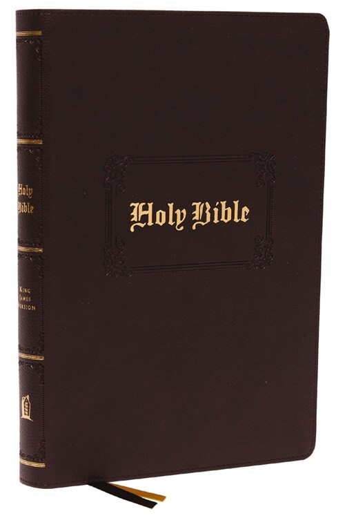 KJV Holy Bible: Large Print with 53,000 Center-Column Cross References, Brown Leathersoft, Red Letter, Comfort Print (Thumb Indexed): King James Versi (Imitation Leather)