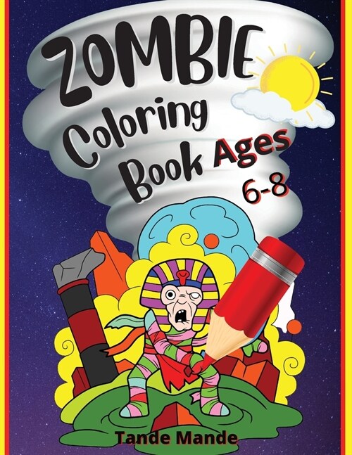 Zombie Coloring Book Ages 4-8 (Paperback)