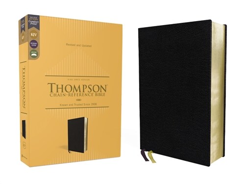 Kjv, Thompson Chain-Reference Bible, European Bonded Leather, Black, Red Letter, Comfort Print (Bonded Leather)