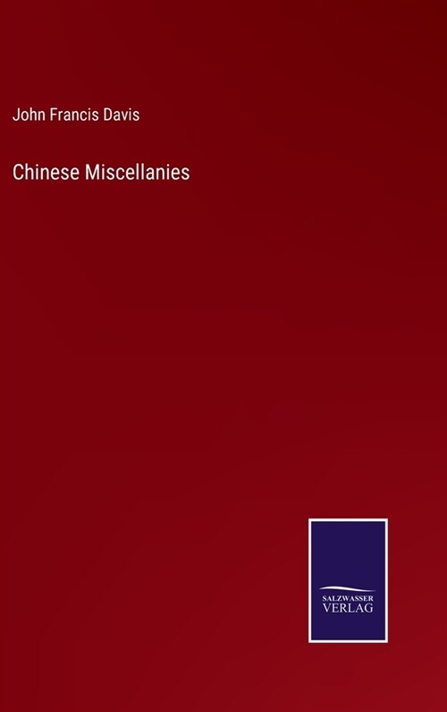 Chinese Miscellanies (Hardcover)