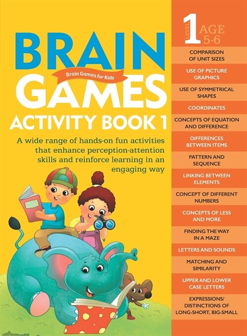 Brain Games for Kids: Brain Games Activity Book Level 1: Book-1 (Paperback)