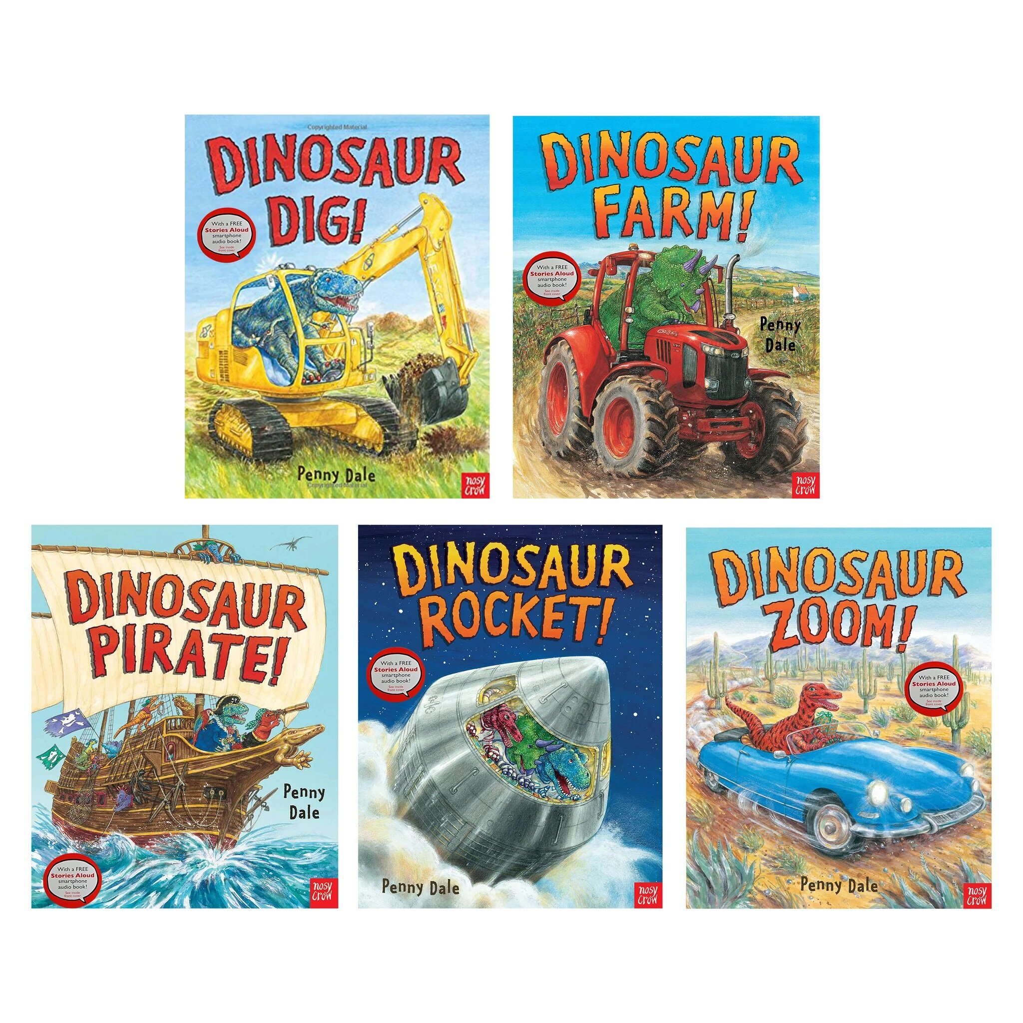 Penny Dales Dinosaurs 5 Books Set With a Free Stories Audio Book (Paperback 5권)