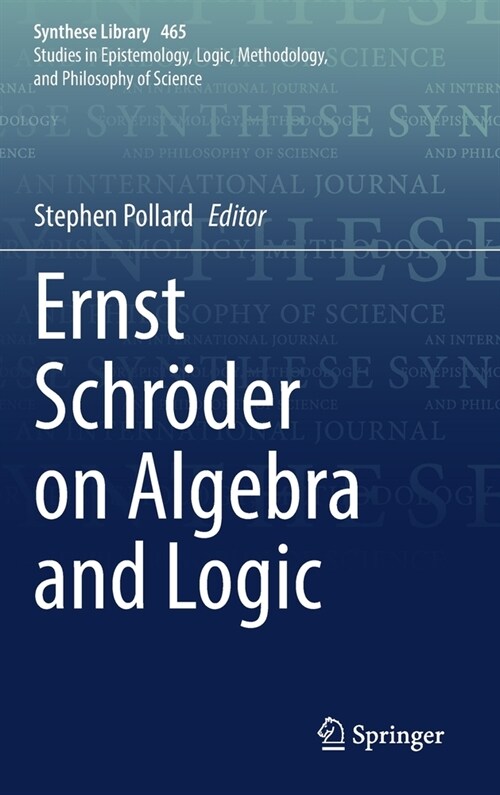Ernst Schröder on Algebra and Logic (Hardcover, 2022)
