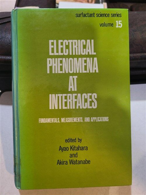 [중고] Electrical Phenomena at Interfaces (Hardcover)