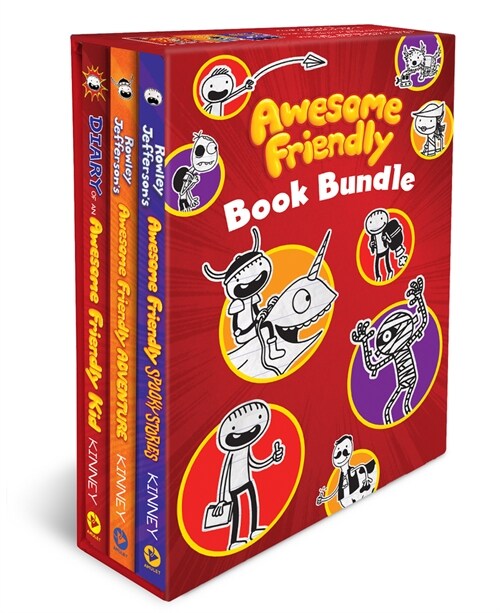 Awesome Friendly 3-Book Hardcover Gift Set: Diary of an Awesome Friendly Kid, Rowley Jeffersons Awesome Friendly Adventure, and Rowley Jeffersons Aw (Hardcover)