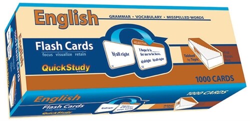 English Flash Cards (1000 Cards): A Quickstudy Reference Tool (Other)