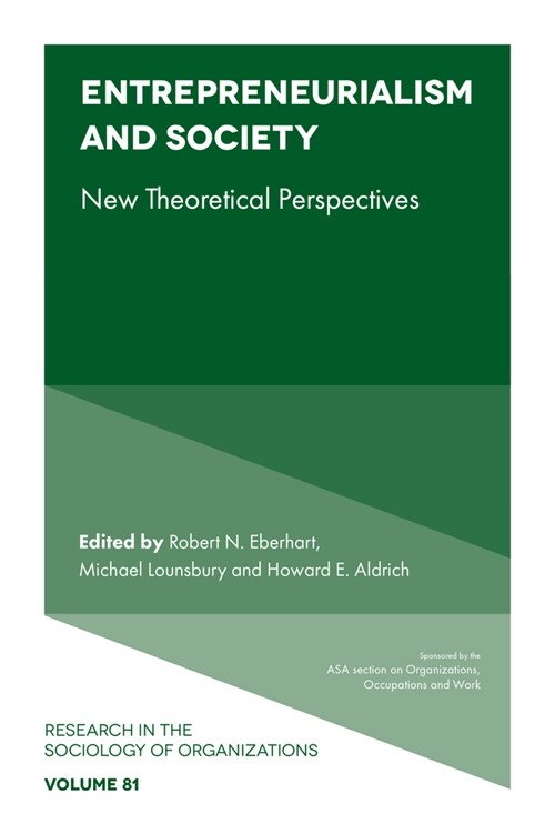 Entrepreneurialism and Society : New Theoretical Perspectives (Hardcover)