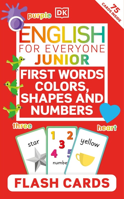 English for Everyone Junior First Words Colors, Shapes and Numbers Flash Cards (Other)