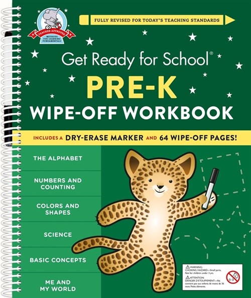 Get Ready for School: Pre-K Wipe-Off Workbook (Spiral)