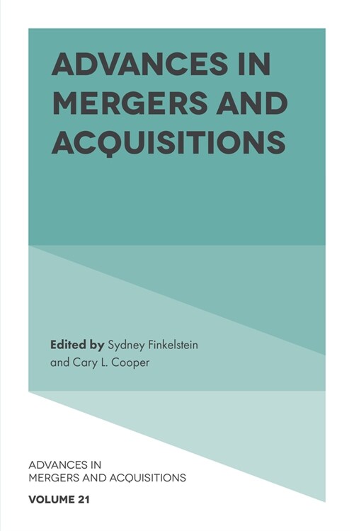 Advances in Mergers and Acquisitions (Hardcover)