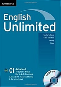 English Unlimited Advanced A and B Teachers Pack (Teachers Book with DVD-ROM) (Package)