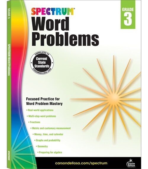 [중고] Spectrum Word Problems, Grade 3 (Paperback)