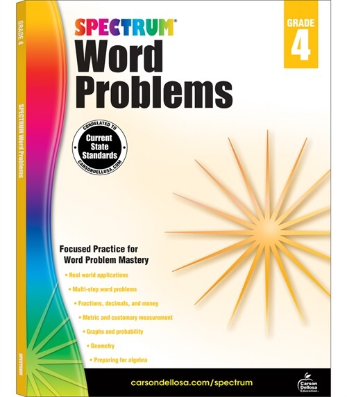 [중고] Spectrum Word Problems, Grade 4 (Paperback)