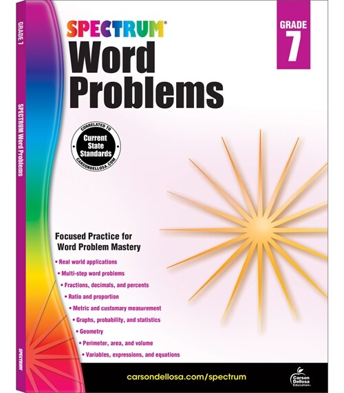 [중고] Spectrum Word Problems, Grade 7 (Paperback)