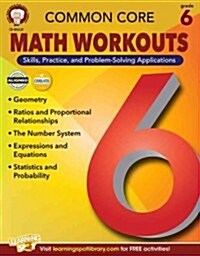 [중고] Common Core Math Workouts, Grade 6 (Paperback)