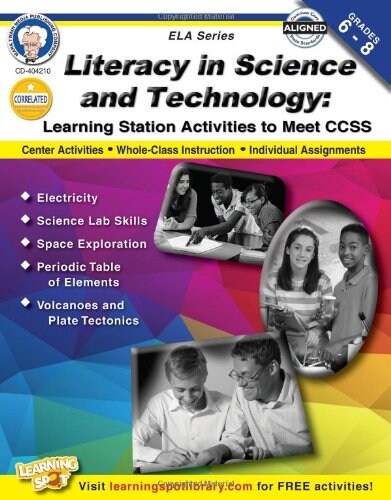 Literacy in Science and Technology, Grades 6 - 8: Learning Station Activities to Meet Ccss (Paperback)