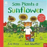 Sam plants a sunflower 