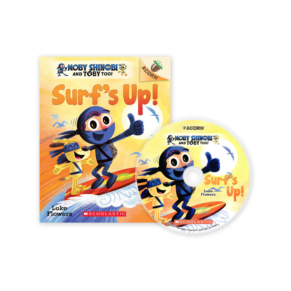 Moby Shinobi and Toby, Too! #1: Surfs Up! (Paperback + CD + StoryPlus QR)