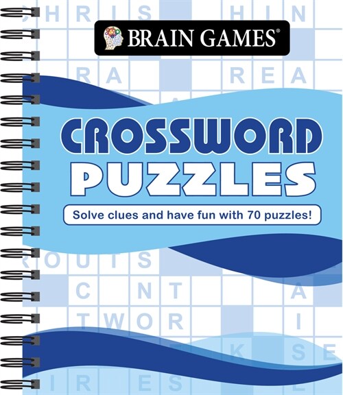 Brain Games - Crossword Puzzles (Waves): Solve Clues and Have Fun with 70 Puzzles! (Spiral)