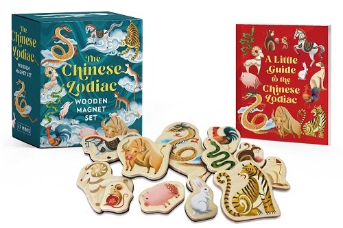 The Chinese Zodiac Wooden Magnet Set (Paperback)