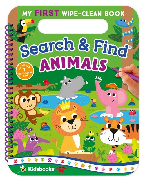 My First Wipe-Clean Book: Search & Find Animals (Spiral)