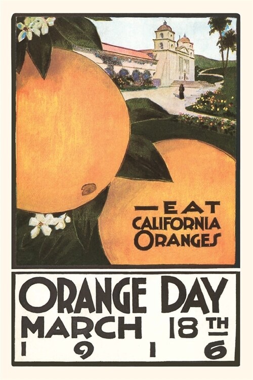 The Vintage Journal Eat California Orange, Art Deco (Paperback)