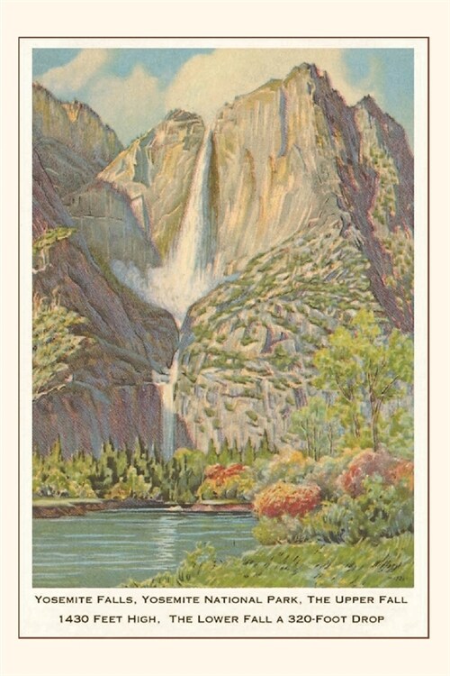 The Vintage Journal Yosemite Falls, California (Paperback)