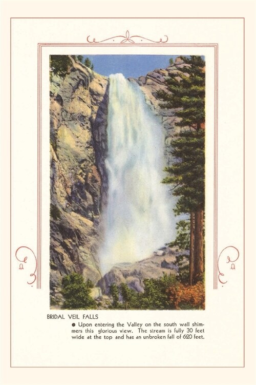 The Vintage Journal Bridal Veil Falls, Yosemite (Paperback)