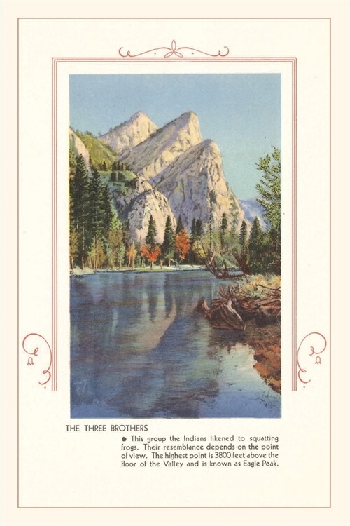 The Vintage Journal The Three Brothers, Yosemite (Paperback)