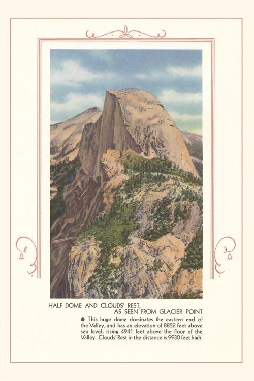 The Vintage Journal Half Dome and Clouds Rest, Yosemite (Paperback)